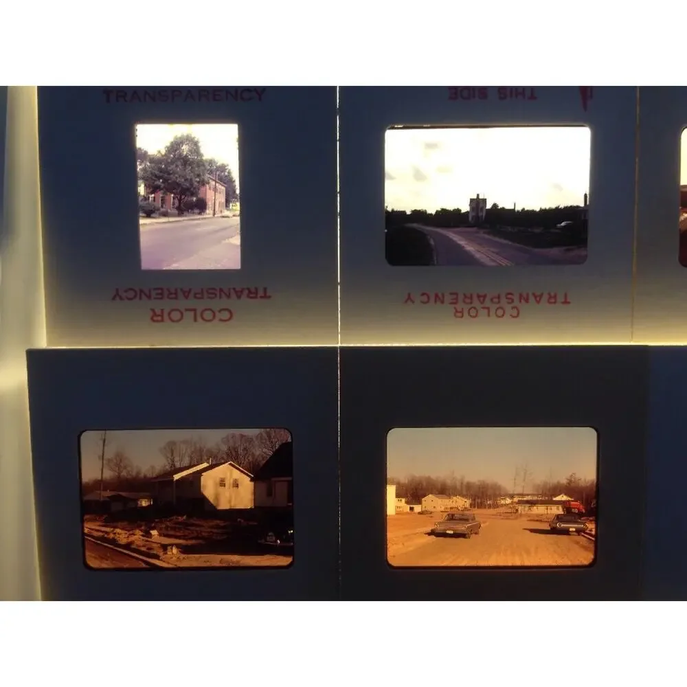Lot 58 Vintage 60s Housing Development Architecture Buildings Photo Color Slides